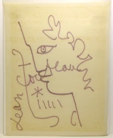 技術的なありません Cocteau - Profil d'Ephèbe. Dessin