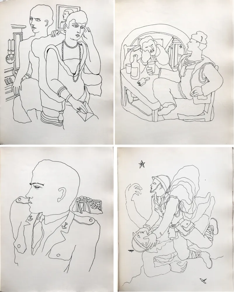 挿絵入り本 Cocteau - THOMAS L'IMPOSTEUR. Histoire et Dessins par Jean Cocteau (1927)