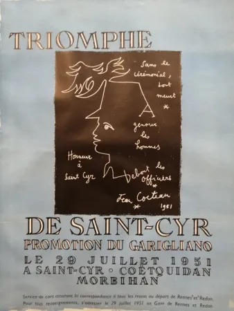 掲示 Cocteau - Triomphe de Saint Cyr - Promotion du Garigliano -