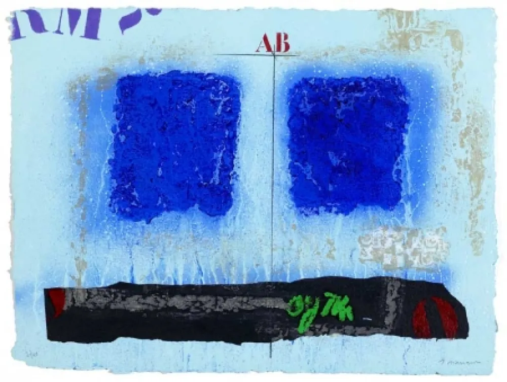 カーボランダム Coignard - Deux bleus et noir