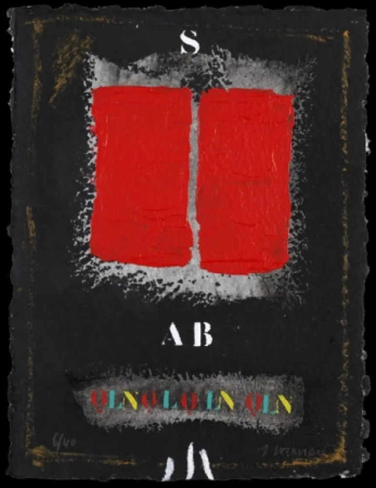 カーボランダム Coignard - Deux rouges sur noir