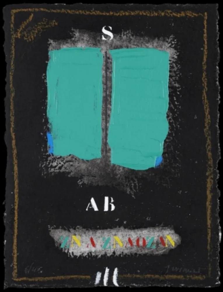 カーボランダム Coignard - Deux verts sur noir