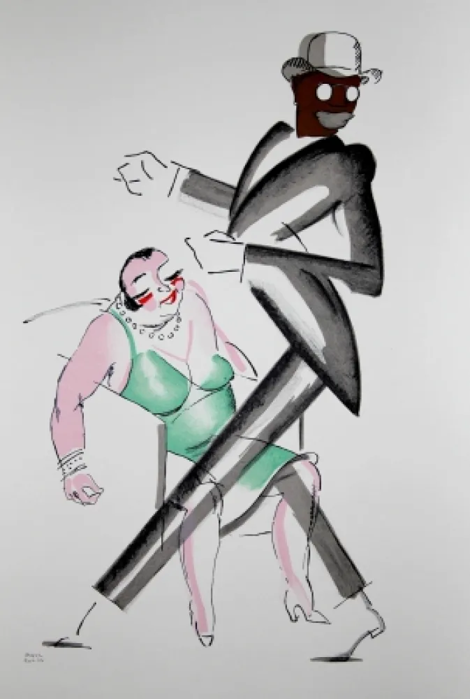 リトグラフ Colin - LE TUMULTE NOIR / BLACK THUNDER - 1927