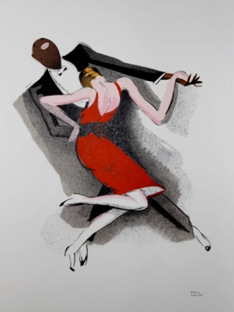 リトグラフ Colin - LE TUMULTE NOIR / BLACK THUNDER - 1927