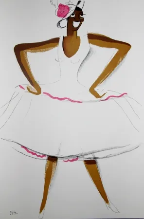 リトグラフ Colin - LE TUMULTE NOIR / BLACK THUNDER - Joséphine Baker - 1927