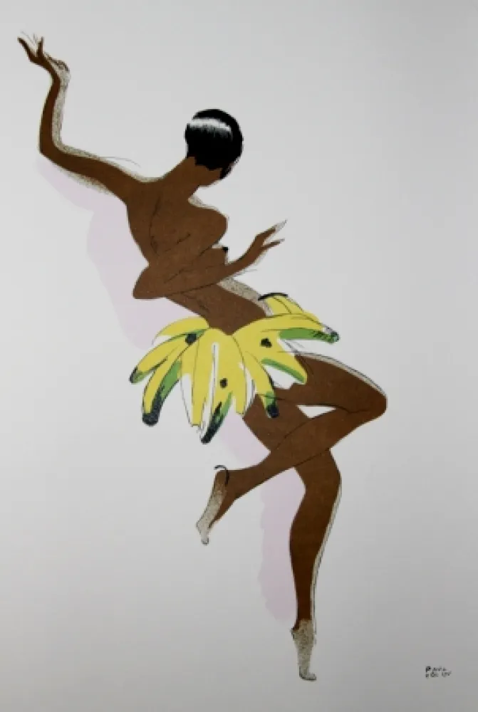 リトグラフ Colin - LE TUMULTE NOIR / BLACK THUNDER - Joséphine Baker - 1927