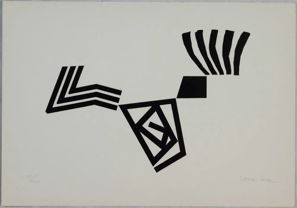 リトグラフ Colla - Untiled