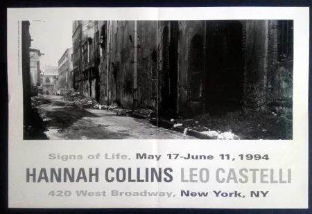 掲示 Collins - Signs of Life May 17- June 11 1994 Leo Castelli