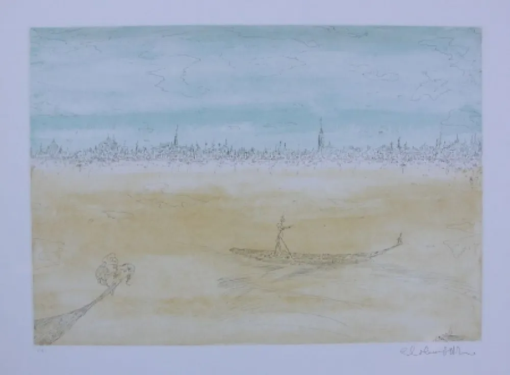 エッチング Colombotto Rosso - Senza titolo