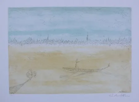 エッチング Colombotto Rosso - Senza titolo