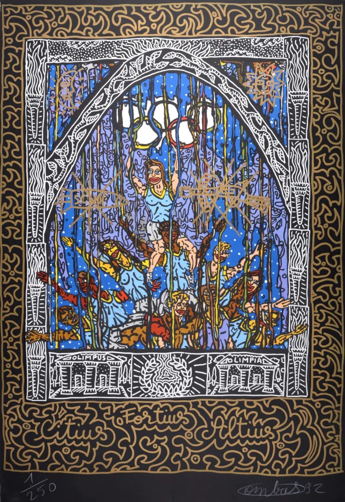 リトグラフ Combas - Citius, Altius, Fortius