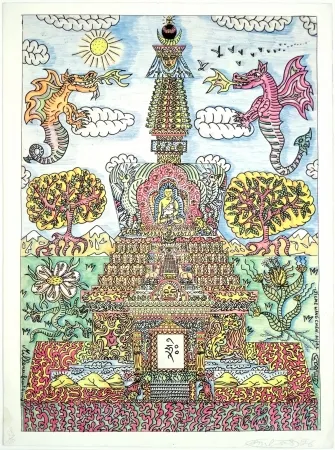 シルクスクリーン Combas - Composition