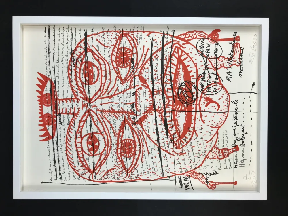 リトグラフ Combas - Feu №2