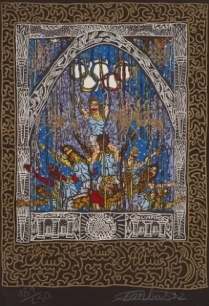 リトグラフ Combas - Olympique 92