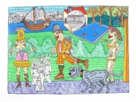 シルクスクリーン Combas - Paris