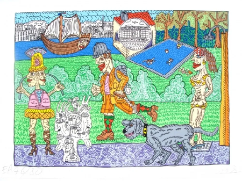 シルクスクリーン Combas - Paris