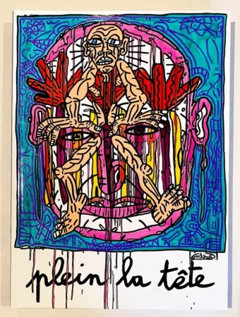 挿絵入り本 Combas - Plein la tête