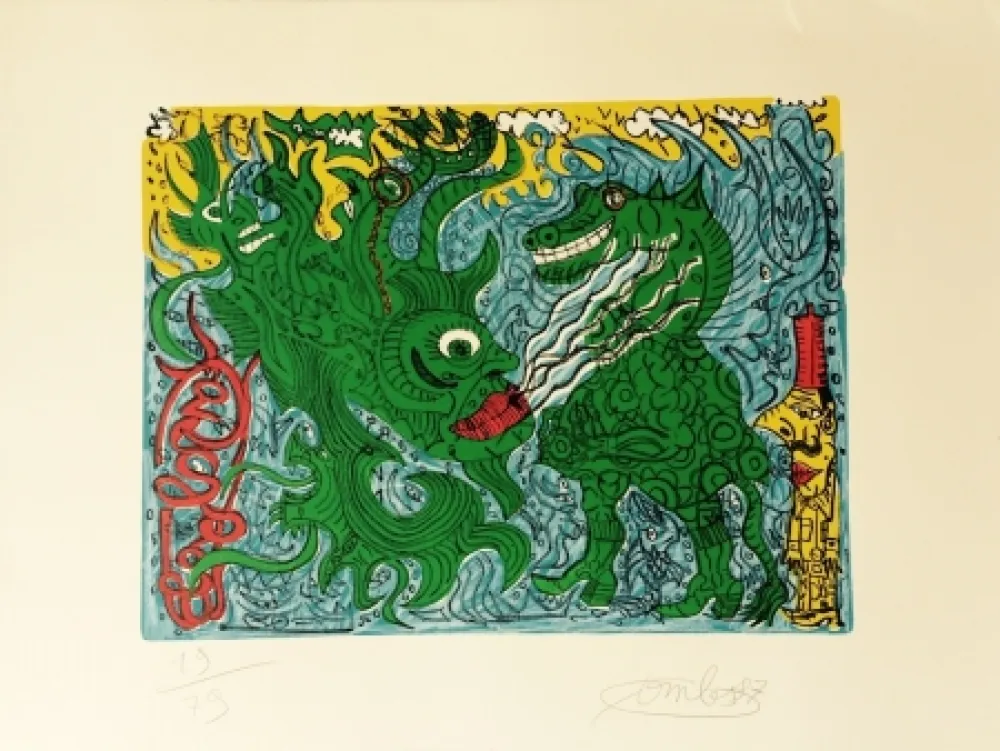 リトグラフ Combas - Sans titre, 1997