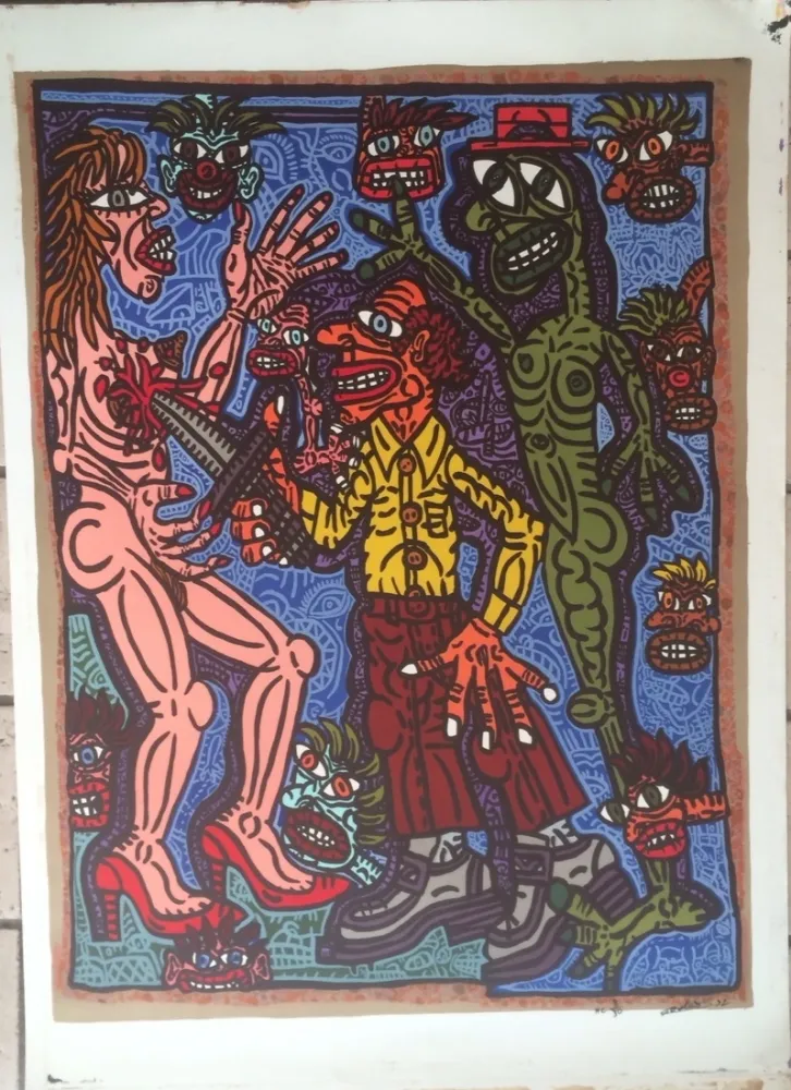 リトグラフ Combas - Sans titre