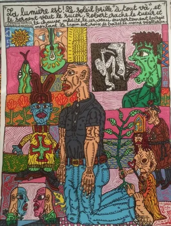 リトグラフ Combas - Sans titre