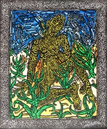 リトグラフ Combas - The Yellow Man