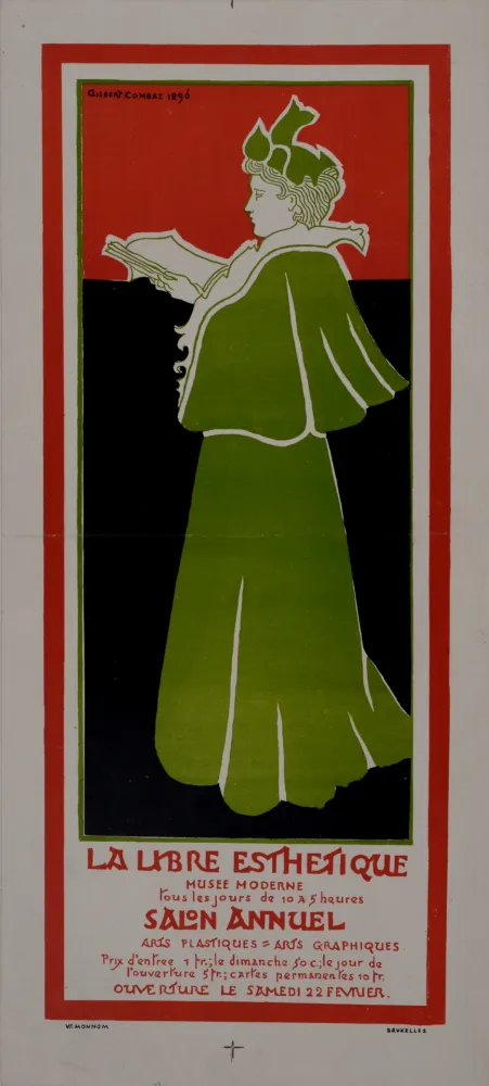 掲示 Combaz - La libre Esthétique. 1896