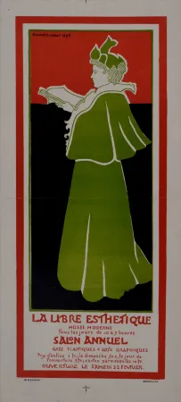 掲示 Combaz - La libre Esthétique. 1896