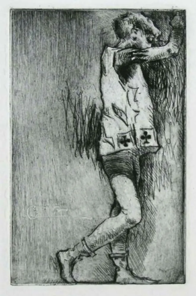 彫版 Conconi - FANTE DI FIORI ( The knave of clubs ) 