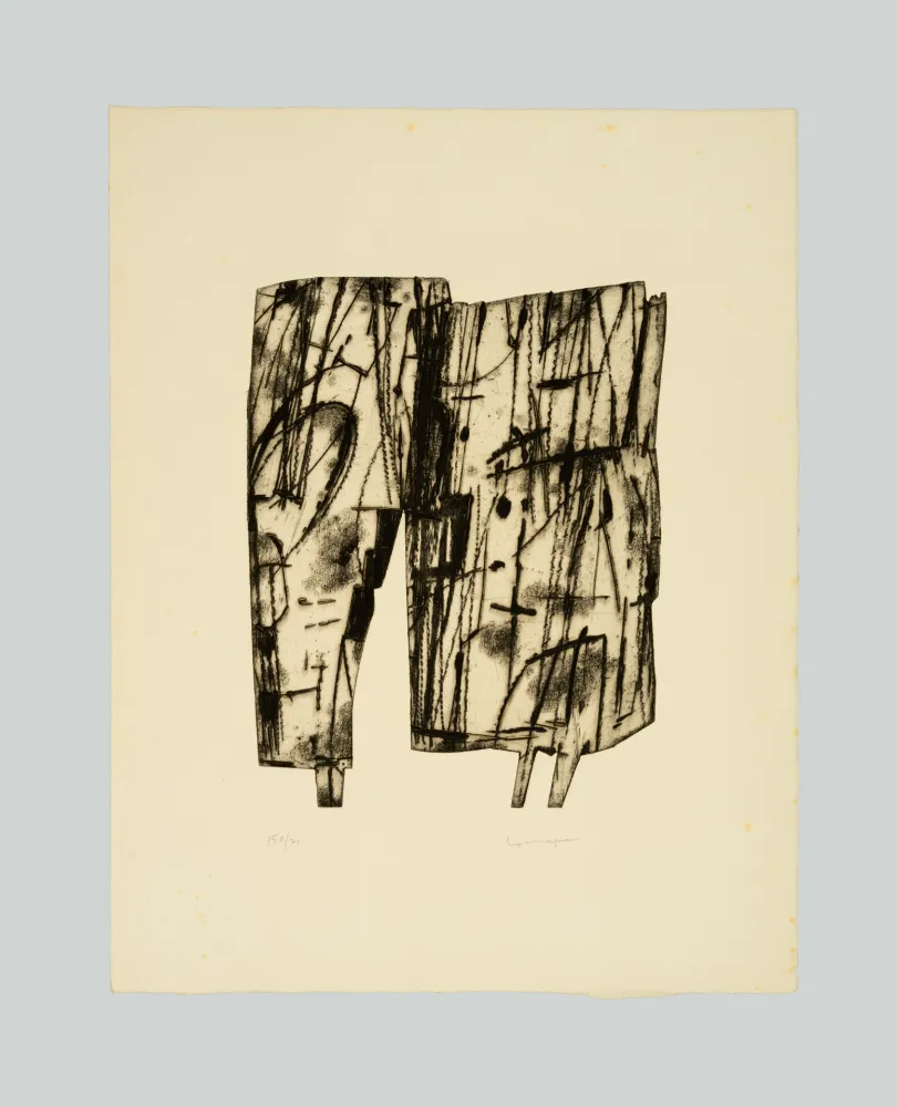 彫版 Consagra - Composizione