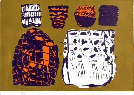 リトグラフ Consagra - Composizione