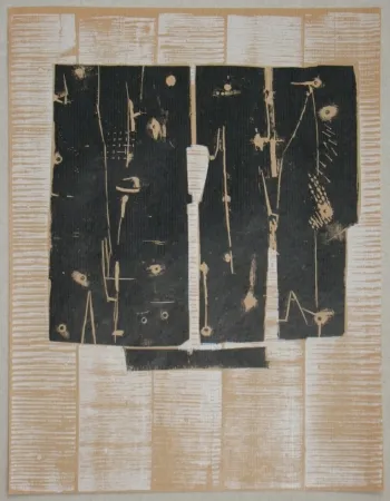 木版 Consagra - Gravure sur bois pour XXe Siècle