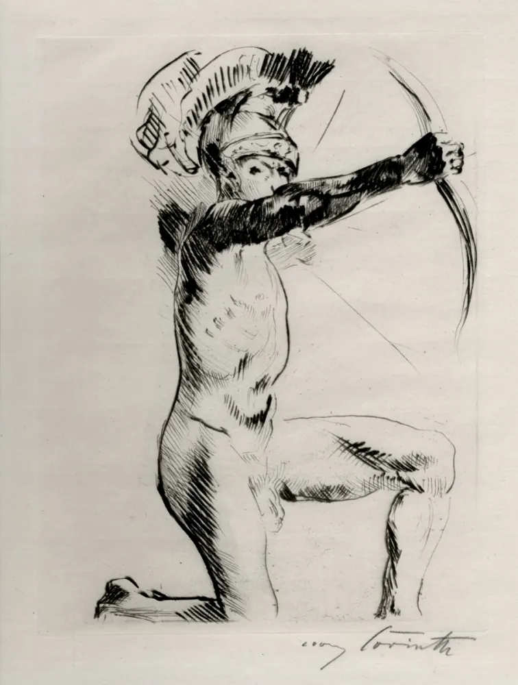 エッチング Corinth - Bogenschütze