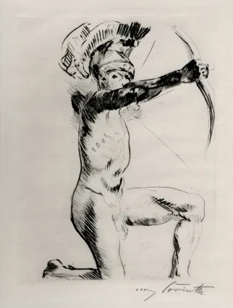 エッチング Corinth - Bogenschütze