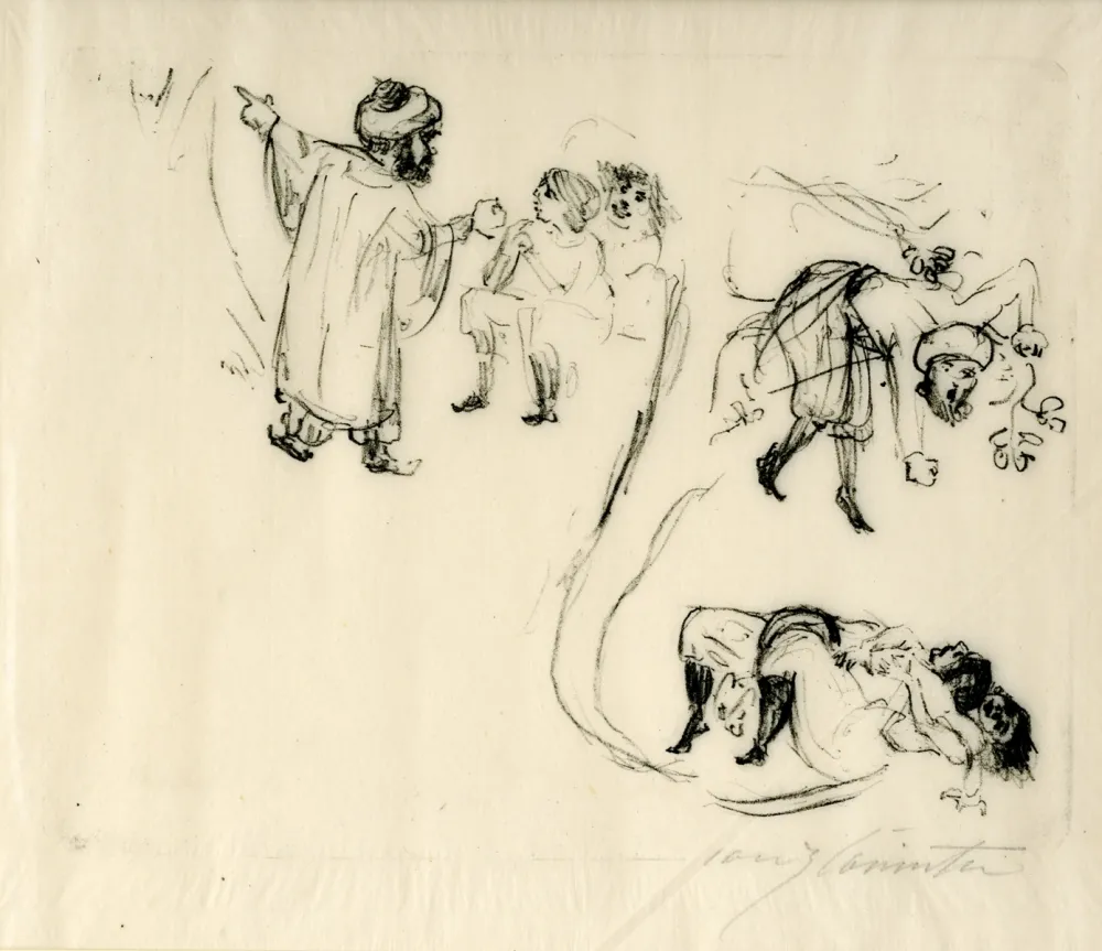 リトグラフ Corinth - Illustration zu 1001 Nacht