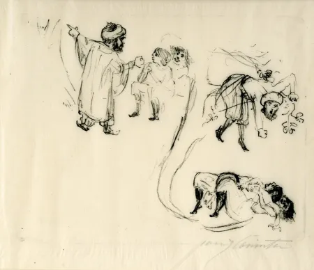 リトグラフ Corinth - Illustration zu 1001 Nacht