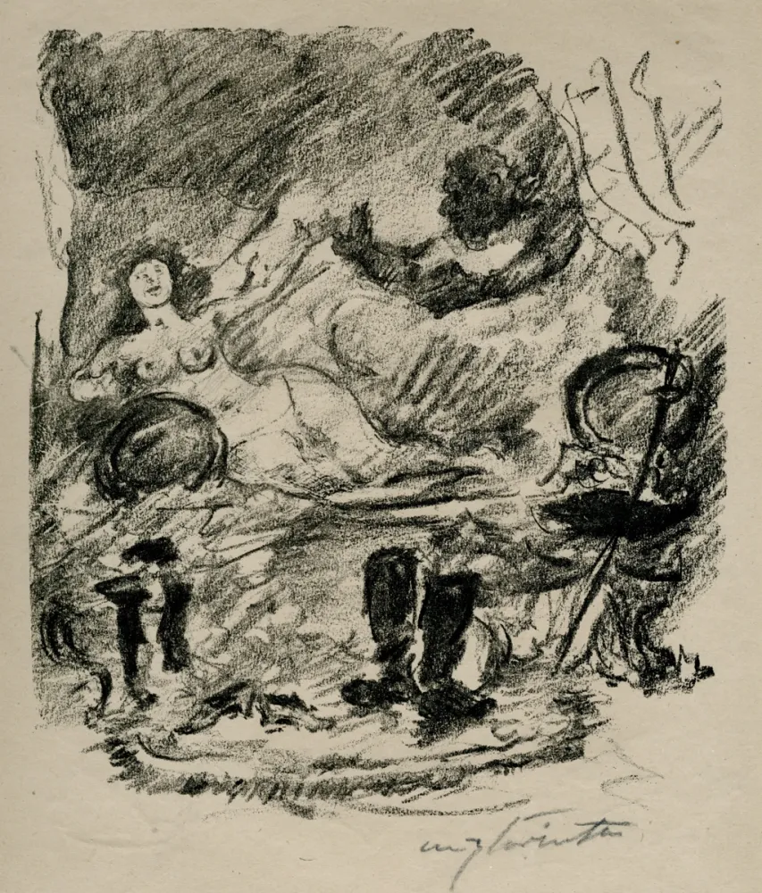 リトグラフ Corinth - Wiedervereinigung mit der zur Gräfin emporgestiegenen Aline