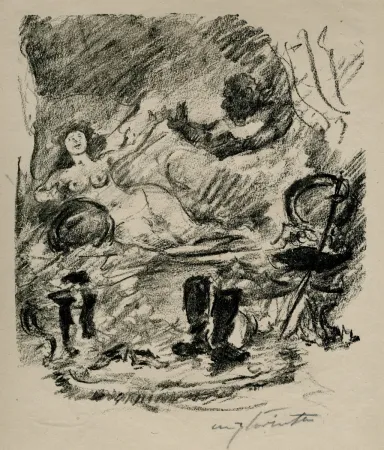 リトグラフ Corinth - Wiedervereinigung mit der zur Gräfin emporgestiegenen Aline