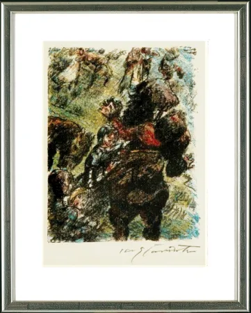 リトグラフ Corinth - Wilhelm Tell. Gesslers Tod