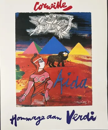 オフセット Corneille - Affiche Aïda, Hommage à Verdi