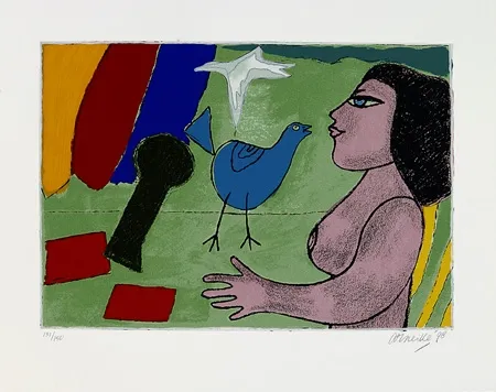 シルクスクリーン Corneille - Allégresse