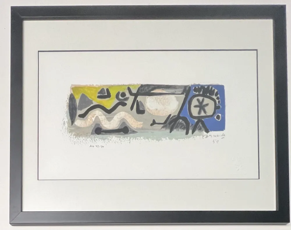 デジタル版画 Corneille - April in Jazz, 1951, AO 42/90, encadré 