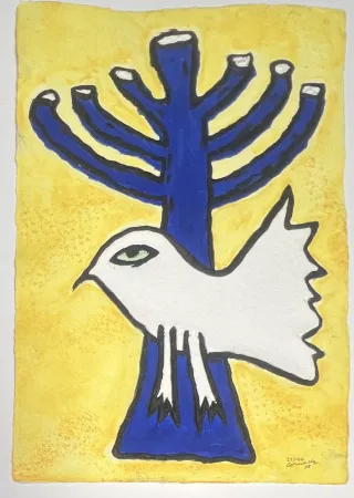 多数の Corneille - Aquagravure La Menorah de la Paix, 2008