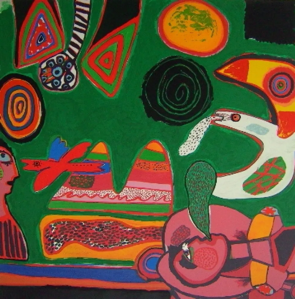 リトグラフ Corneille - Bain de soleil