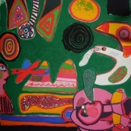 リトグラフ Corneille - Bain de Soleil