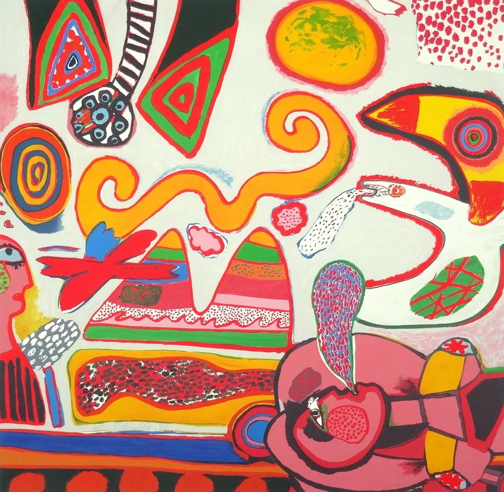 リトグラフ Corneille - Bain et soleil