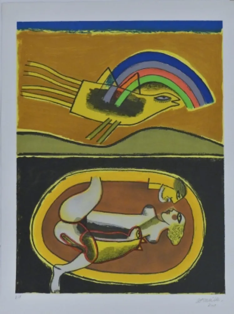 リトグラフ Corneille - Composition 1