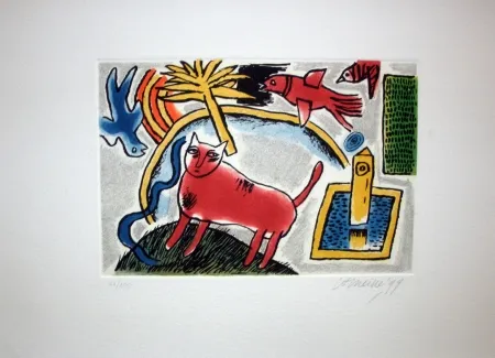 エッチング Corneille - Composizione 1