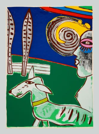 シルクスクリーン Corneille - Composizione