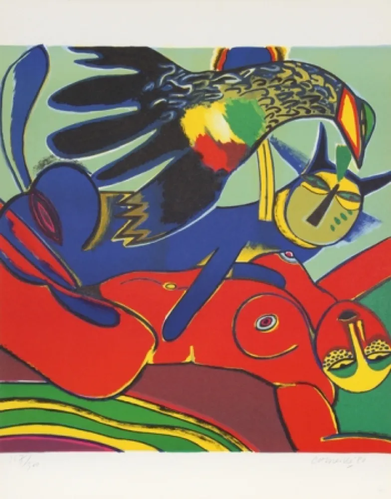 リトグラフ Corneille - Elle se Donne a L'ete (She Gives Herself to Summer)