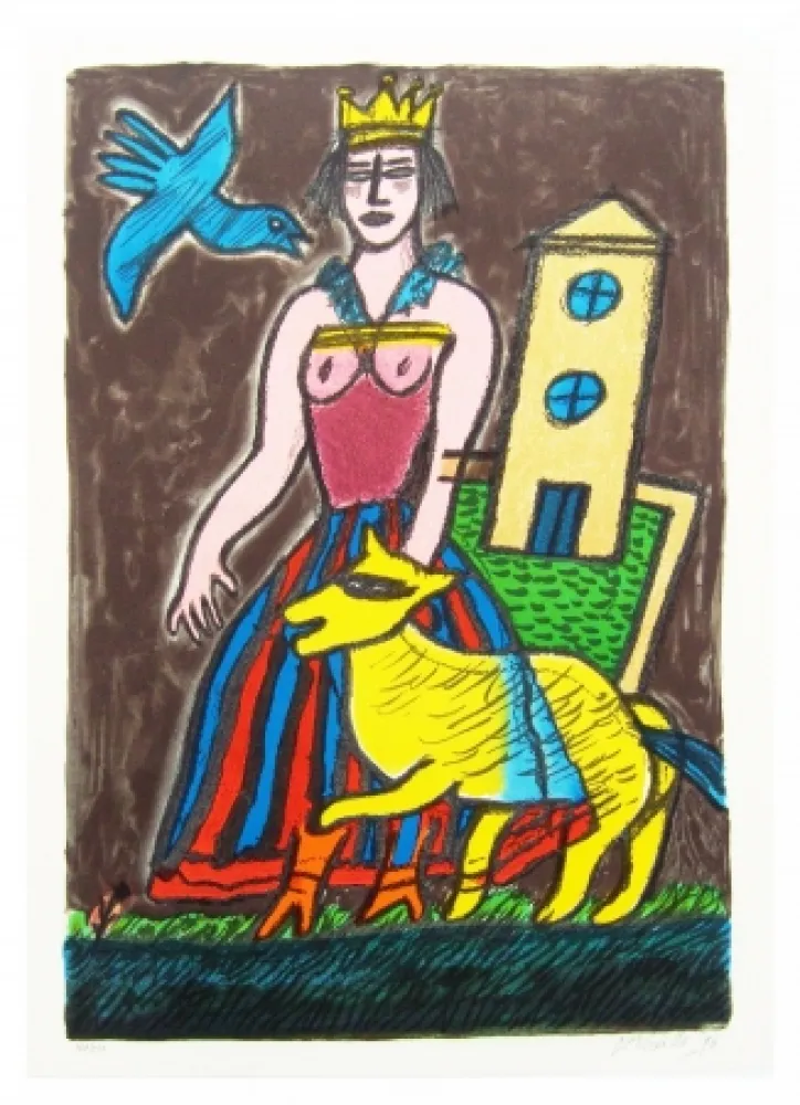 リトグラフ Corneille - Histoire d'une reine